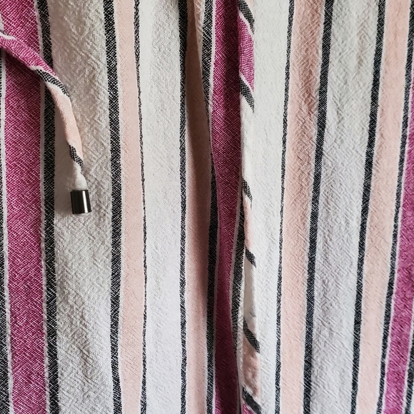 Beautiful Picnic Stripe Linen Dress - Picture 4 of 5